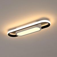 Rechteckige Led-deckenleuchte, 30 W, 3000 Lm, 3000 K Warmweißes Licht, Acryl, Für Wohnzimmer, Schlafzimmer, Küche, Flur, Modernes Design