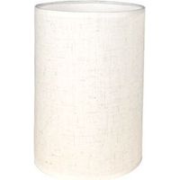Handgefertigter Zylindrischer Lampenschirm Aus Leinen, Weiß, Durchmesser 14 Cm X Höhe 20 Cm, Für Tisch-, Pendel- Und Stehlampen