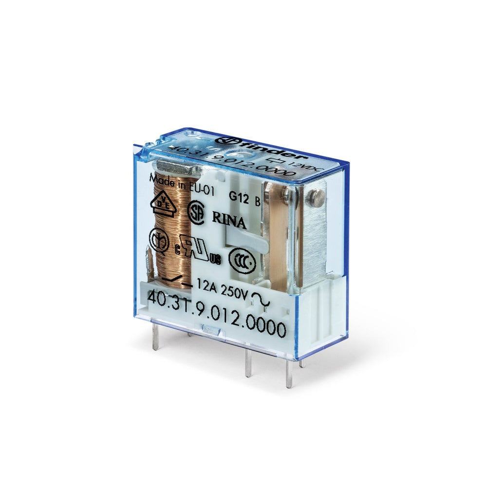 Finder 40.31 PCB Relais 12VDC 10A SPDT - 40.31.9.012.0000 [2 Stück]