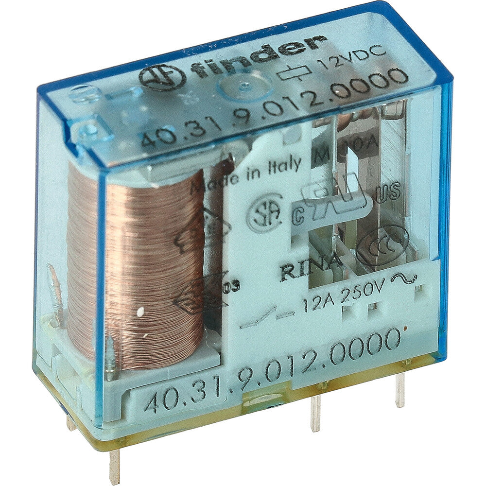 Finder 40.31 PCB Relais 12VDC 10A SPDT - 40.31.9.012.0000 [2 Stück] Bild 2