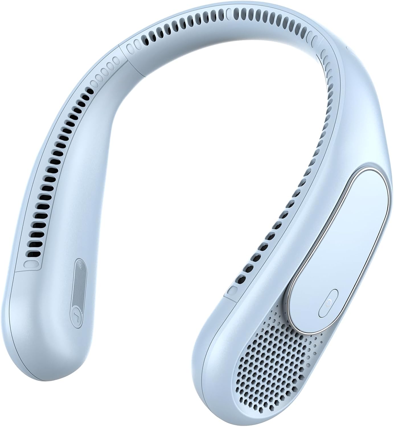 Tragbarer, Wiederaufladbarer Nackenventilator Ohne Rotorblätter, 6000 Mah, 4 Geschwindigkeitsstufen, Usb-anschluss, Geschenkidee Für Männer Und Frauen, Für Reisen Im Innen- Und Außenbereich (blau)