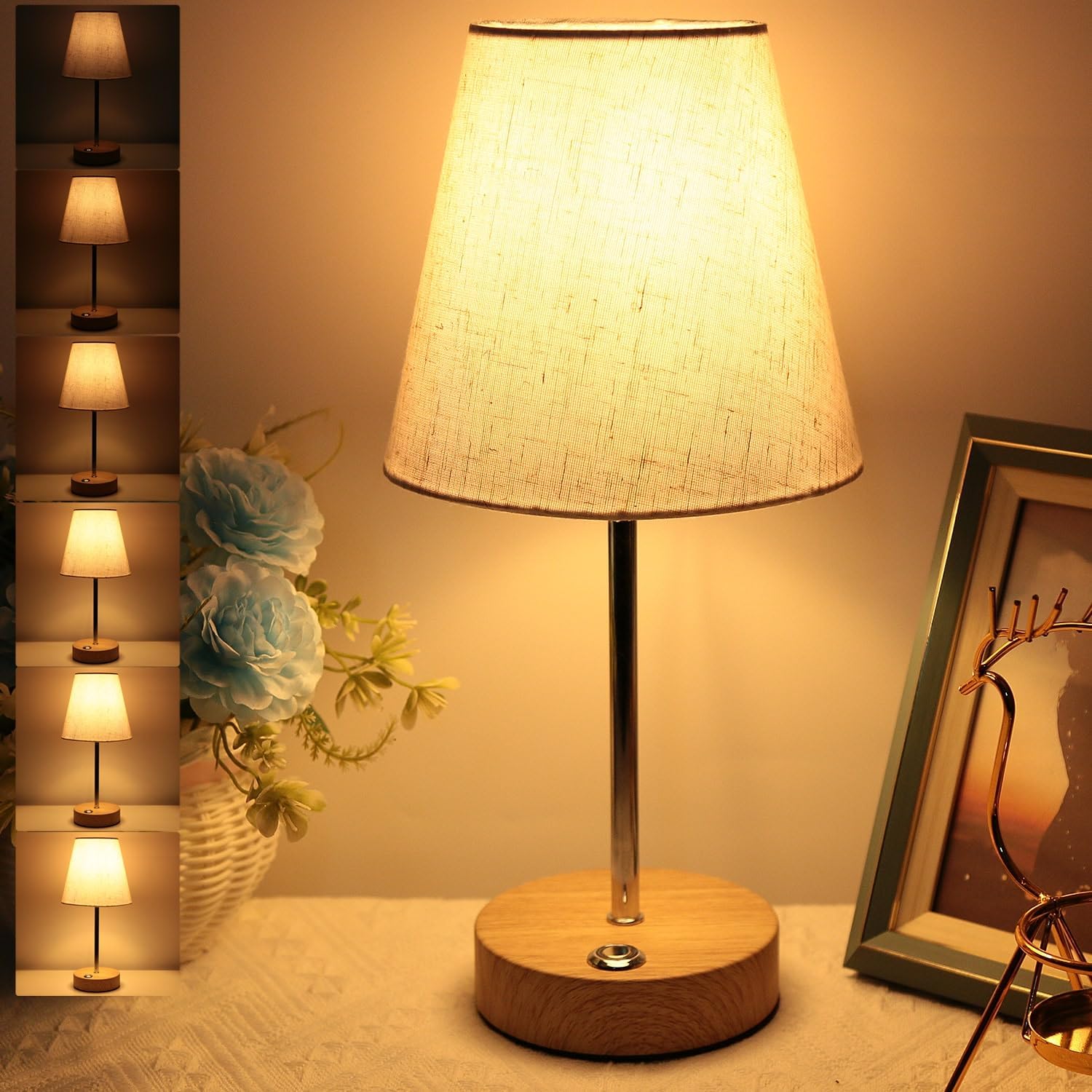 Wiederaufladbare 300-lumen-tischleuchte Mit Touch-bedienung, 2700 K Warmweißes Licht, Kabellos, Lange Akkulaufzeit, Elegantes Design Für Den Innen- Und Außenbereich