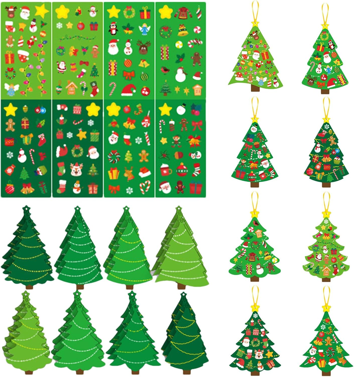 Weihnachtsbaum-bastelset Für Kinder: Ein Sicheres, Lustiges Und Kreatives Geschenk, Ideal Für Unvergessliche Familienfeste.