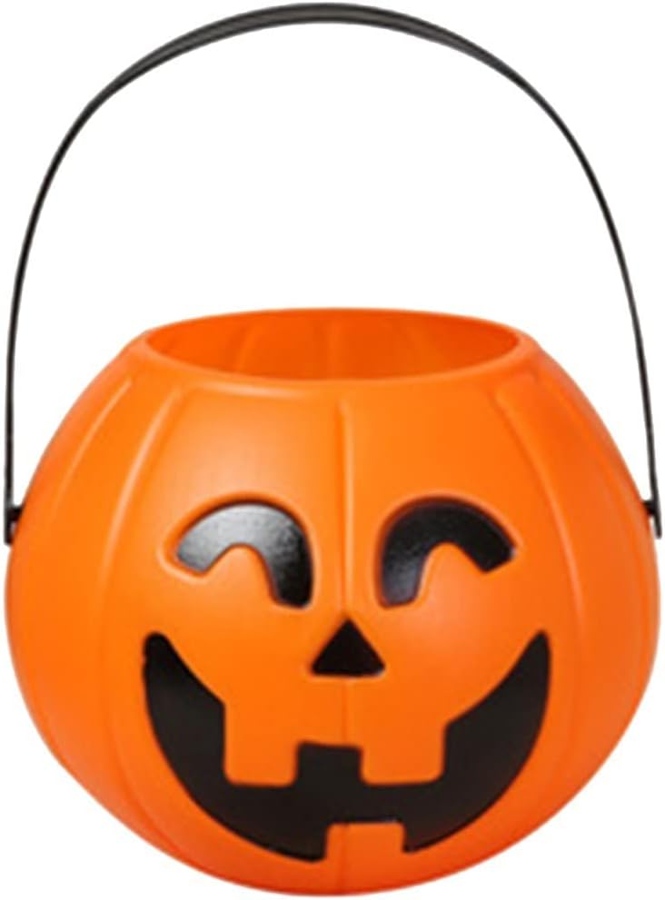 Robuster, Tragbarer Halloween-kürbiseimer, Vielseitige Dekoration, Zucker- Und Obstkorb, Ideal Für Partys Und Als Geschenk (kleine Größe)