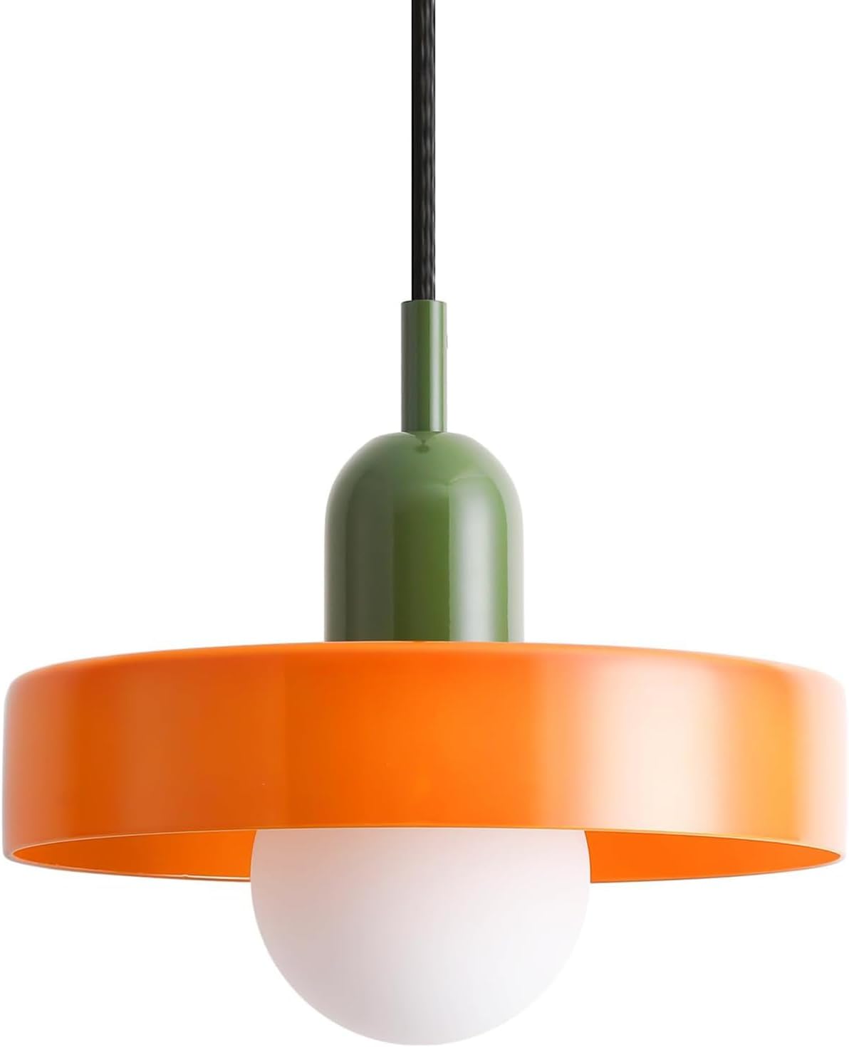 Glanz Im Modernen Glas E27-glanz, Einstellbar In Der Höhe Für Die Küche, Den Raum In Der Krippe, Das Zimmer Oder Das Café (orange), Ohne Inhalt Der Ampulle