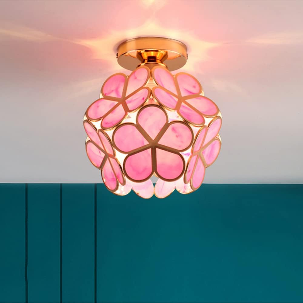 Moderne Und Minimalistische Skandinavische Schlafzimmer-deckenleuchte Für Flur, Korridor Oder Balkon (leuchtmittel Nicht Enthalten) (rosa)