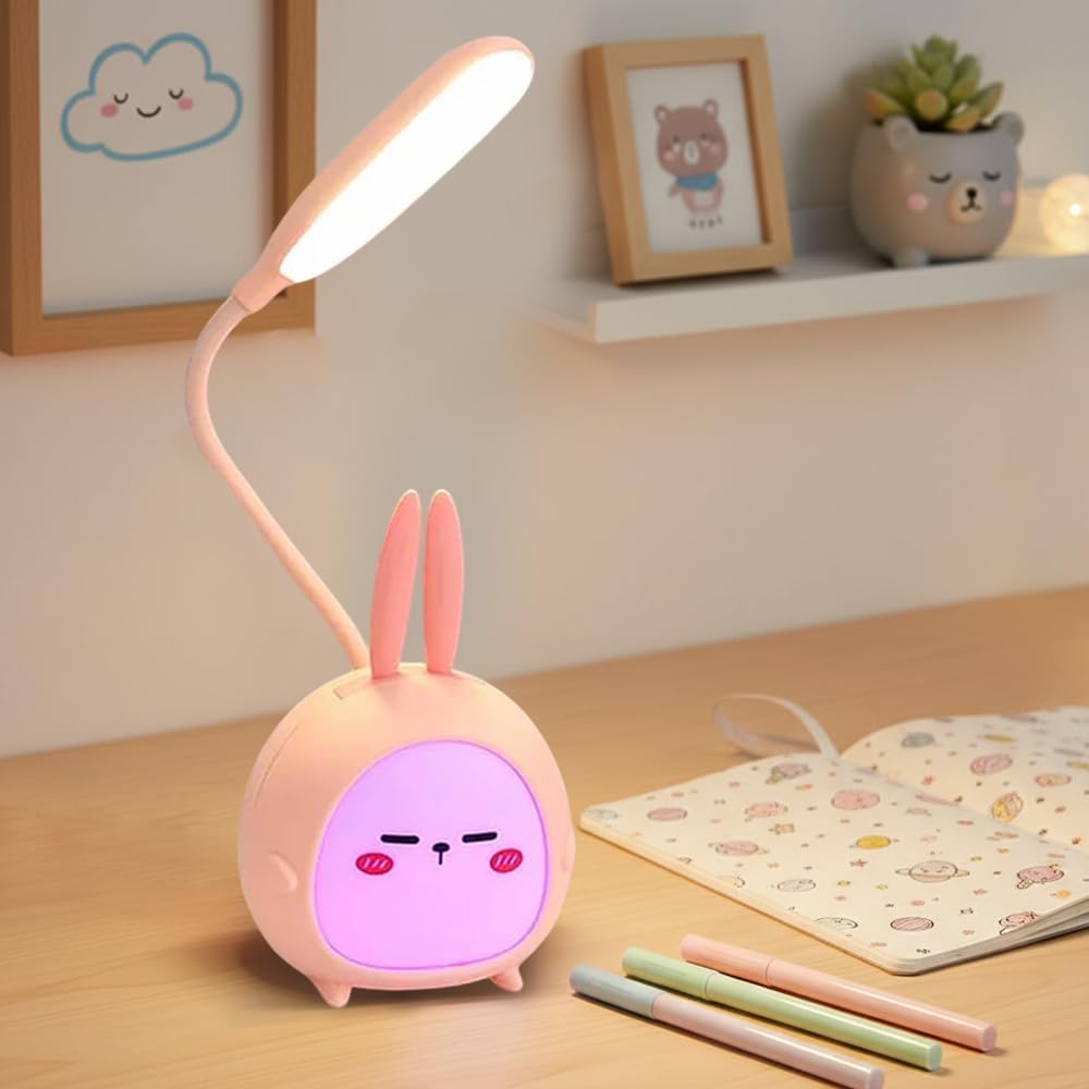 Rosa Led-tischlampe, Kindertischlampe, Usb-aufladbar, Ideal Als Geschenk Für Kinder, Jungen, Mädchen Und Freunde
