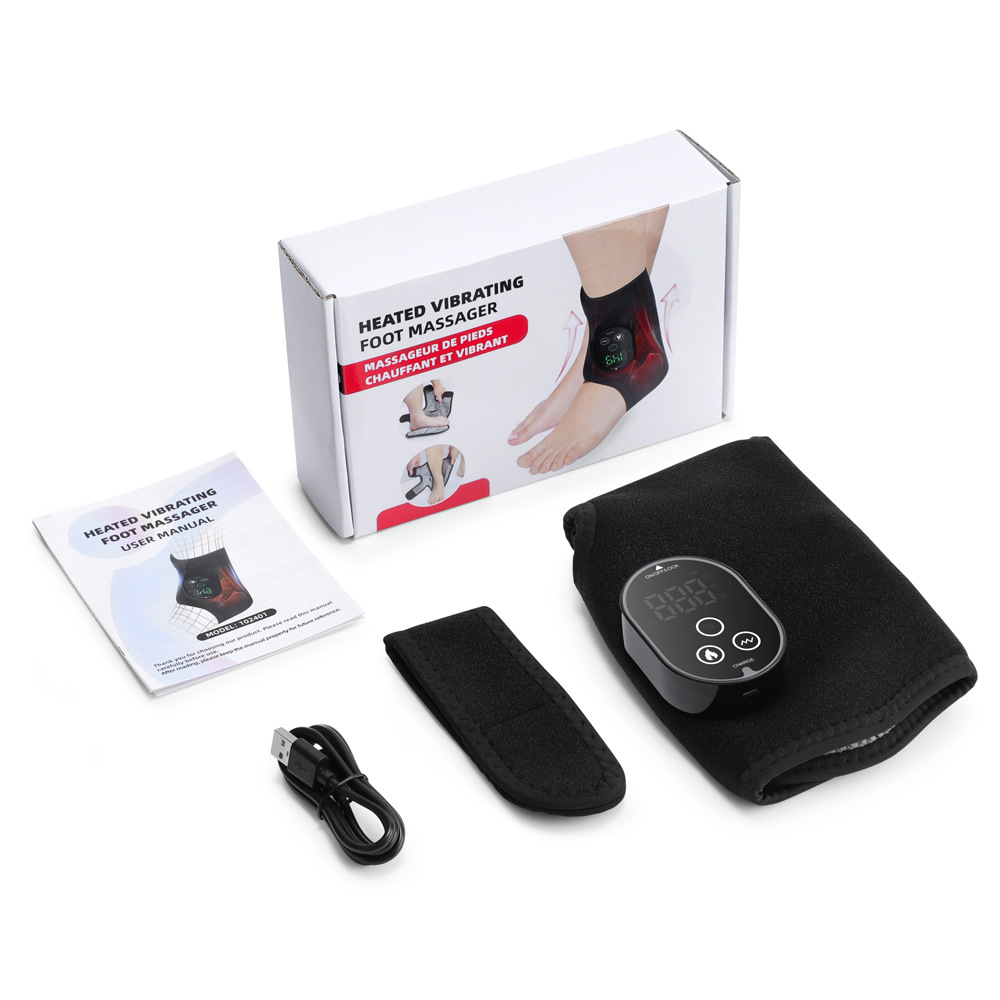 Kabelloses 3-in-1-fußmassagegerät Mit Heizung, 6 Wärmestufen Und 3 Vibrationsmodi, Tiefenentspannung Für Müde Füße, Ideales Wellness-geschenk