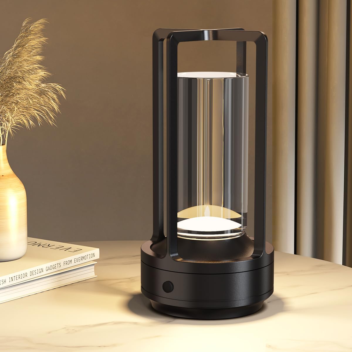 Wiederaufladbare Kabellose Led-tischleuchte, Modernes Touch-design, Einstellbare Helligkeit, Lange Akkulaufzeit, Wasserdicht Für Den Innen- Und Außenbereich