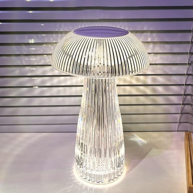 Lampe De Table En Cristal 3d Tactile Wiederaufladbare Usb, Mehrfarbige Beleuchtung, Romantisches Dekor, Ideal Für Das Zuhause Und Den Feiertagsschmuck