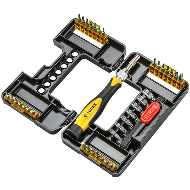 Präzisions-Schraubendreher-Bits mit Halter, 37-tlg.
