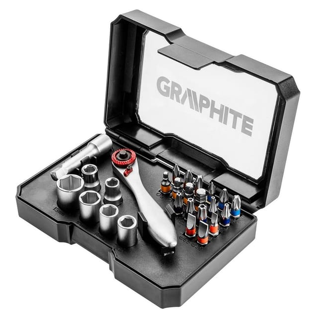 Graphit-Bit-Set 26-teilig - Perfekt für präzise Montagearbeiten