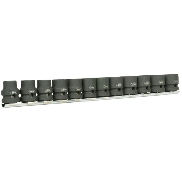 JBM - Satz von 12 1/2' Sechskant-Einsätze mit niedrigem Profil 53060
