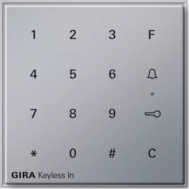 Gira KEYLESS IN CODETASTATUR ALU (260565 ALU TX 44)