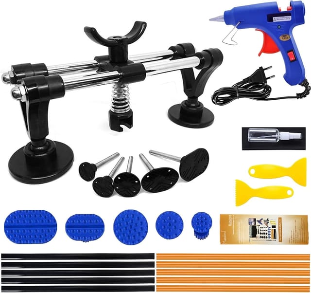 Auto-dellenreparaturset Ohne Lackieren, Karosserie-dellenentfernung Und Karosserie-saugnapf, Dellenreparaturset Mit Klebepistole Und Klebestift
