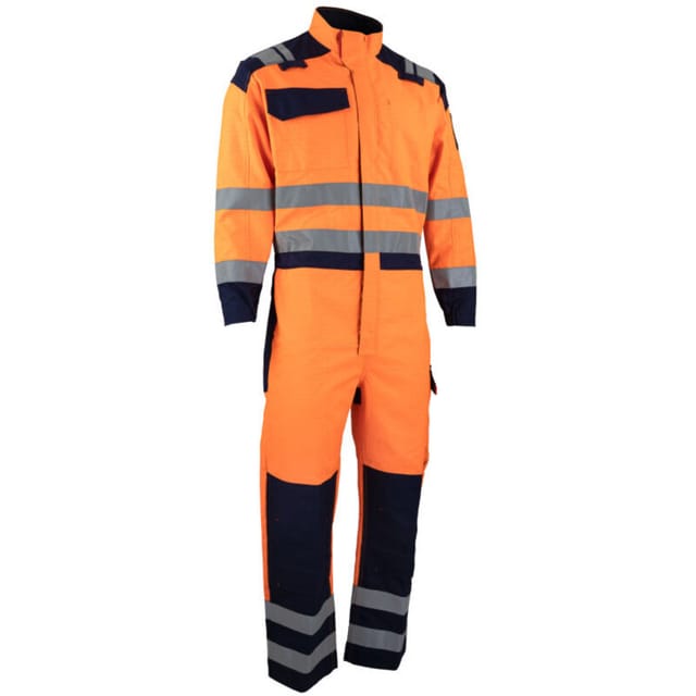 Atex Risk Pratic Overall mit hoher Sichtbarkeit - orange/blau - lma - 4156-XXXXXL