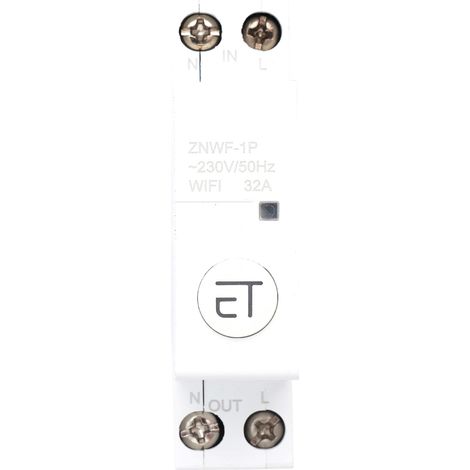 Intelligent Wifi Circuit Breaker Remote Control Switch For Distribution Box 1p Ac230v Ip20 1p 32a