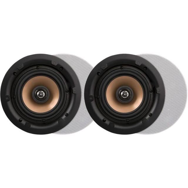 HPRO525 5,25 Zoll Wand- und Deckenlautsprecher, 10-100 Watt, für Heim, Badezimmer, Küche, Büro, HiFi, mit schwenkbarem Hochtöner, Aluminium-Konus,