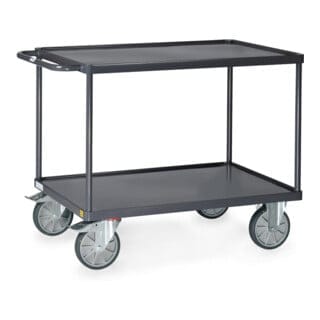 Fetra ESD Tischwagen Stahlblech Wannen Ladefläche 1.000x600mm