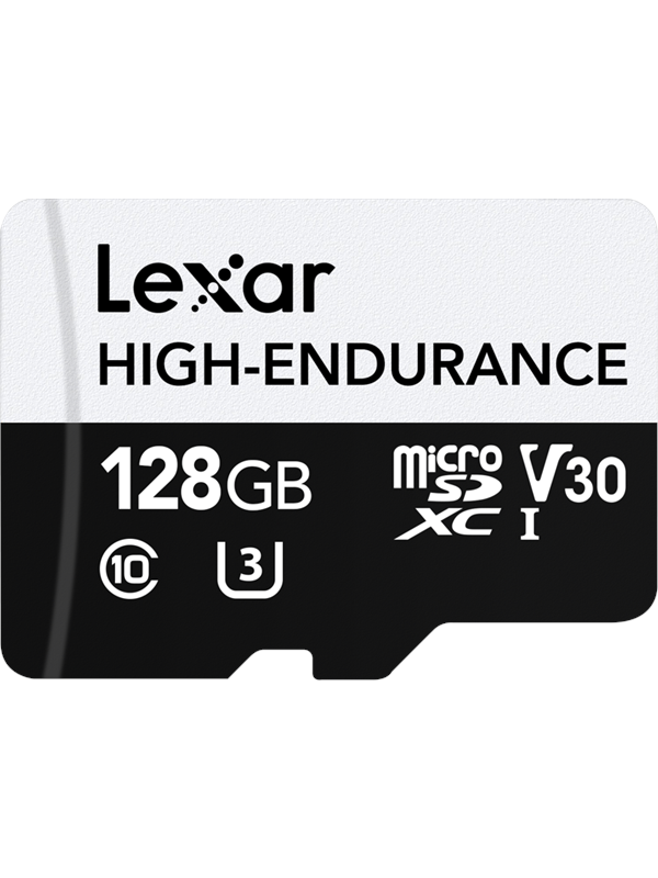 Lexar 128 GB High-Endurance microSDHC/microSDXC UHS-I-Karten, bis zu 100 MB/s Lesen, 45 MB/s Schreiben, C10 A1 V30 U3