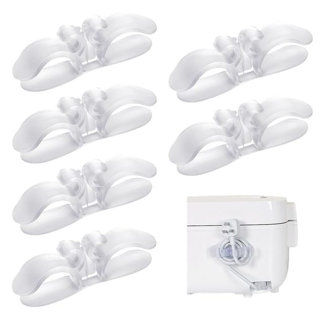 6-teiliges Kabelorganizer-set, Wandkabelorganizer, Kabelorganizer, Gerätekabelorganizer, Kabelhalter Für Den Schreibtisch, Selbstklebende Kabelklemme, Telefonkabelhalter Für Küchenzubehör