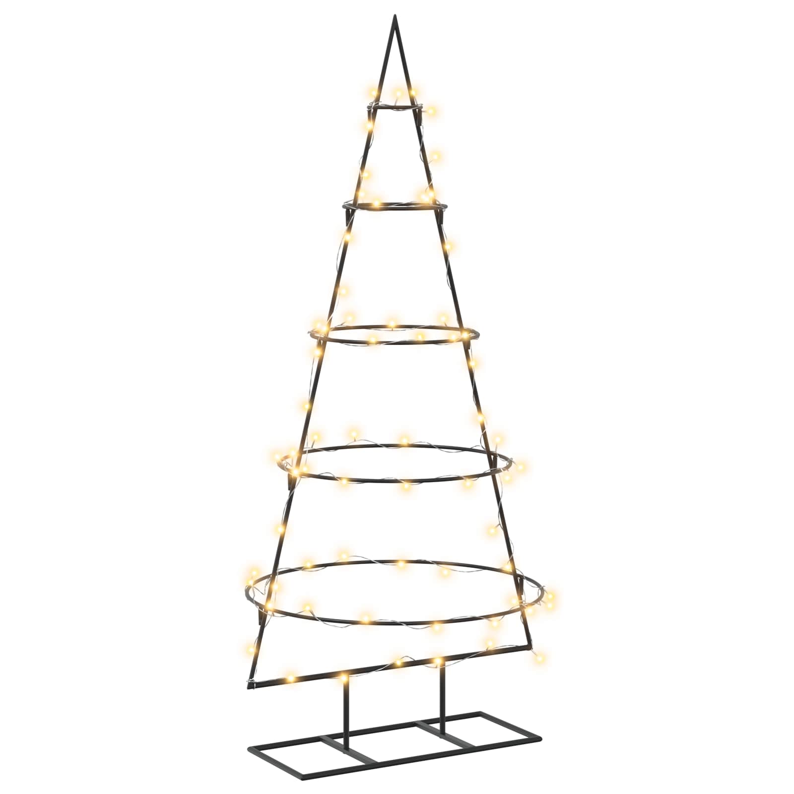 Metall-weihnachtsbaum Mit Ständer Kuopio 125 Cm Warmes Weiß Vidaxl