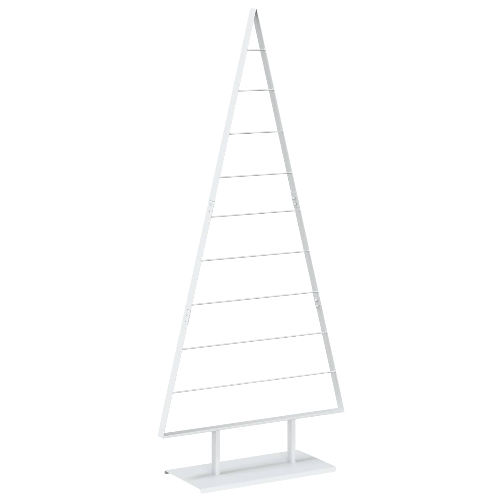 Metall Weihnachtsbaum Kuopio 210 Cm Stahl Weiß Vidaxl