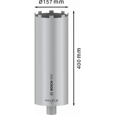 Bosch Diamanttrockenbohrkrone 1 1/4 UNC Best for Universal 157 x 400 mm, 8, 11,5 mm