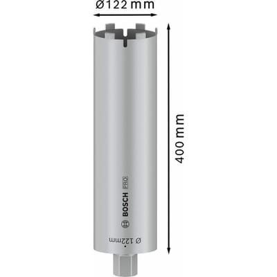 Diamanttrockenbohrkrone 1 1/4 unc Best for Universal 122 x 400 mm, 6, 11,5 mm - Bosch