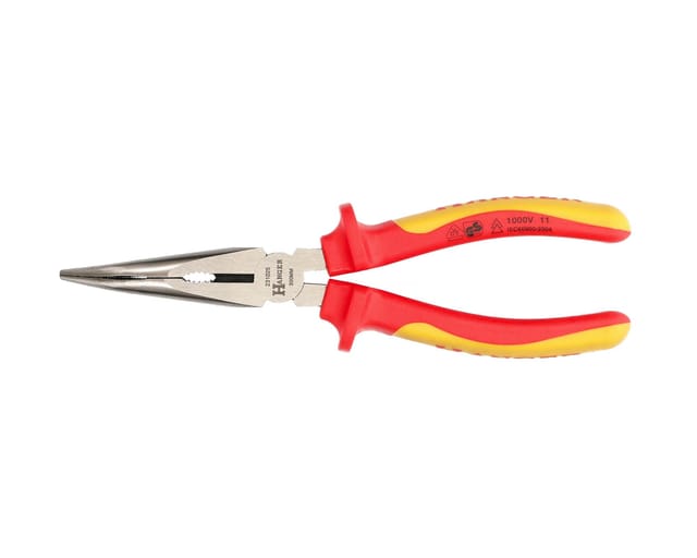 Isolierte halbrunde Spitzzange 200 mm ergonomisch