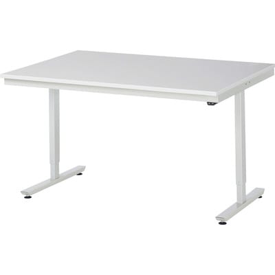 Arbeitstisch adlatus 150 elektrisch höhenverstellbar Arbeitsplatte mit Melaminharzbeschichtung 1500 mm x 1000 mm - RAU