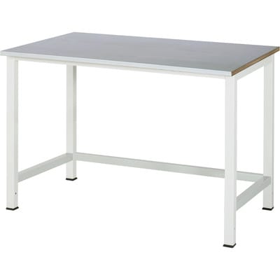 Werktisch Stahlblechbelag-Platte BxTxH 1250x800x825 mm - RAU
