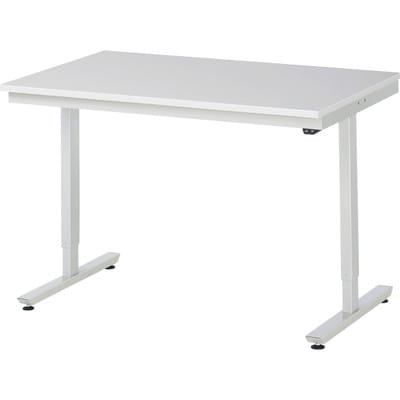 Arbeitstisch adlatus 150 elektrisch höhenverstellbar Arbeitsplatte mit Melaminharzbeschichtung 1250 mm x 800 mm - RAU