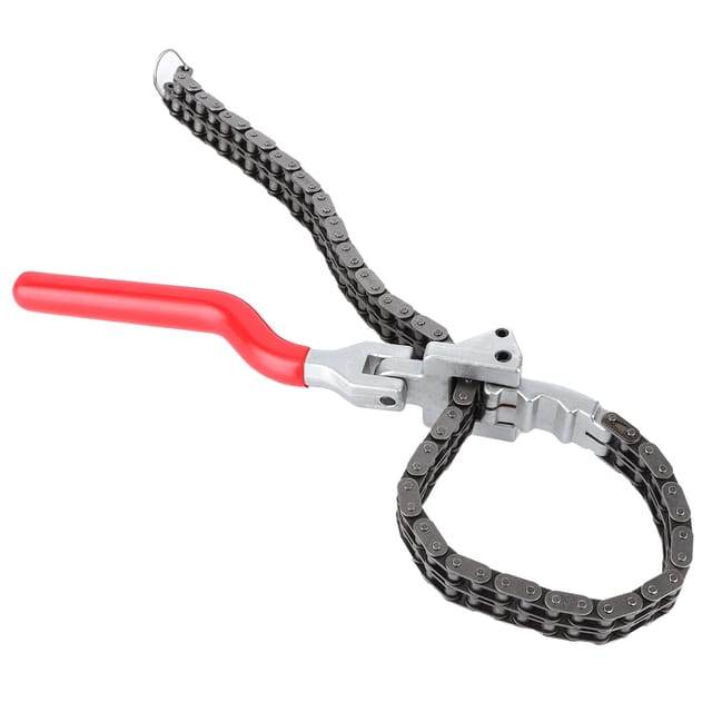 Zoternen - Kettenschlüssel für Ölfilter, 34,9 cm langer Griff, ergonomisches Auto-Reparaturwerkzeug