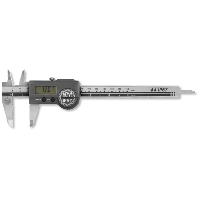 Ultra Präzision - Digital-Taschenmessschieber digi arcer inox mit langen Schnäbeln eckig 200 mm hartmetallbestückt