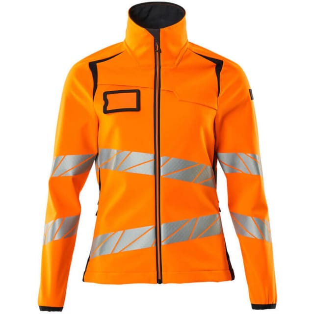 Mascot Soft Shell Jacke, Damenpassform Soft Shell Jacke Gr. 5XL, hi-vis orange/schwarzblau
