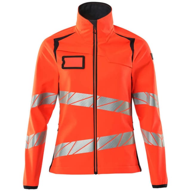 Mascot Soft Shell Jacke, Damenpassform Soft Shell Jacke Gr. 4XL, Hi-vis rot/schwarzblau