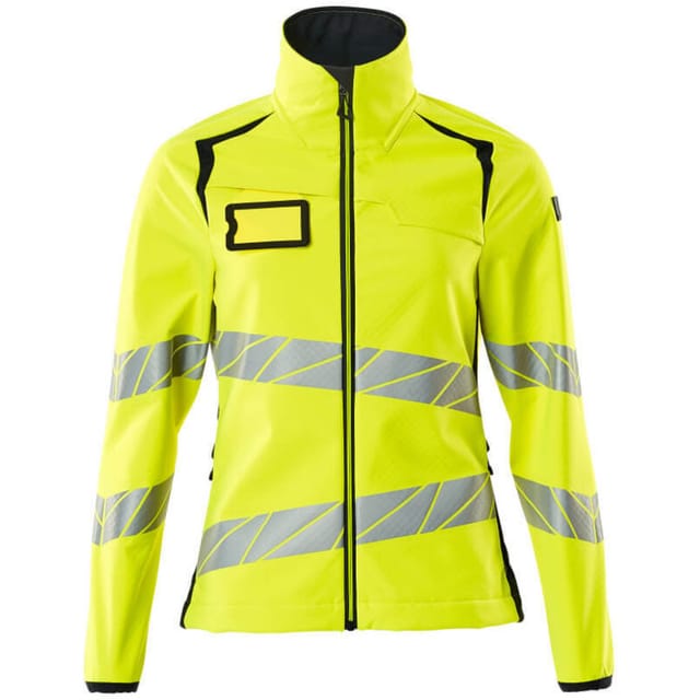 Mascot Soft Shell Jacke, Damenpassform Soft Shell Jacke Gr. S, hi-vis gelb/schwarzblau