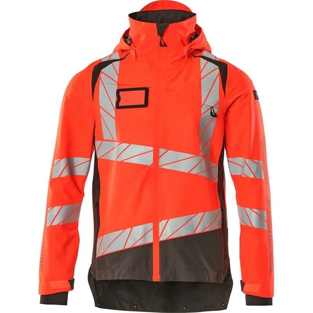 Hard Shell Jacke mit leichtem Futter Jacke 19301 Gr. 4XL, hi-vis rot/dunkelanthrazit - Mascot