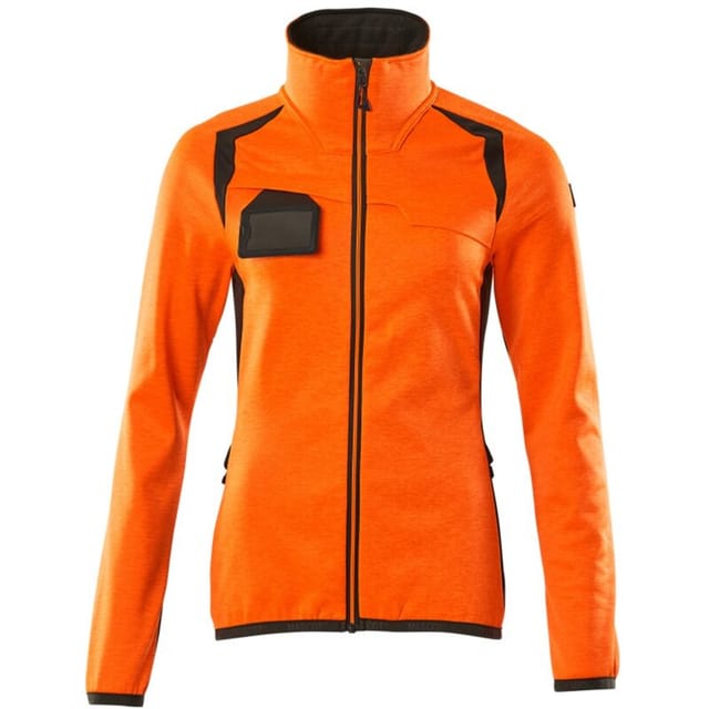 Fleecepullover mit Reißverschluss 19453, Damen Gr. 5XL, hi-vis orange/dunkelanthrazit - Mascot