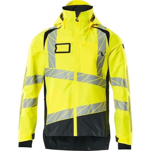 Hard Shell Jacke mit leichtem Futter Jacke 19301 Gr. 5XL, hi-vis gelb/schwarz - Mascot