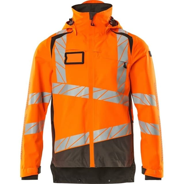 Hard Shell Jacke mit leichtem Futter Jacke 19301 Gr. 4XL, hi-vis orange/dunkelanthrazit - Mascot