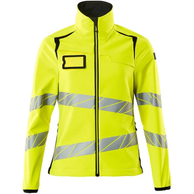 Mascot Soft Shell Jacke, Damenpassform Soft Shell Jacke Gr. 3XL, hi-vis gelb/schwarz