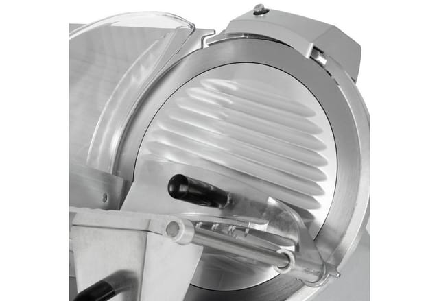 Gastro Aufschnittmaschine Schneidemaschine, Elektrisch mit 250W, Messer mit 300mm Durchmesser, Schnittstärke 0 bis 15mm, Allesschneider mit Aluminium