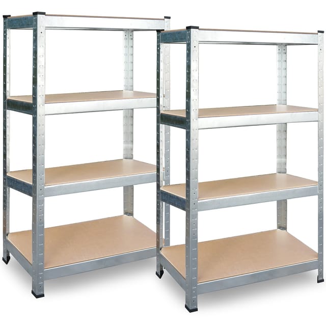 Lagerregal aus Metall, 2er-Set 180 x 90 x 40 cm Plonos PL-702