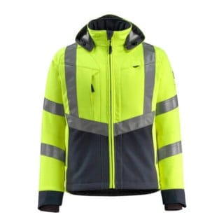 Safe supreme Soft Shell Jacke Blackpool 15502-246-17010 Gr. 4XL gelb/schwarzblau - Mascot