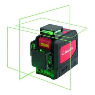 Bellota - Kreuzlinienlaser 30m 3 Achs, grün, Koffer und Halter