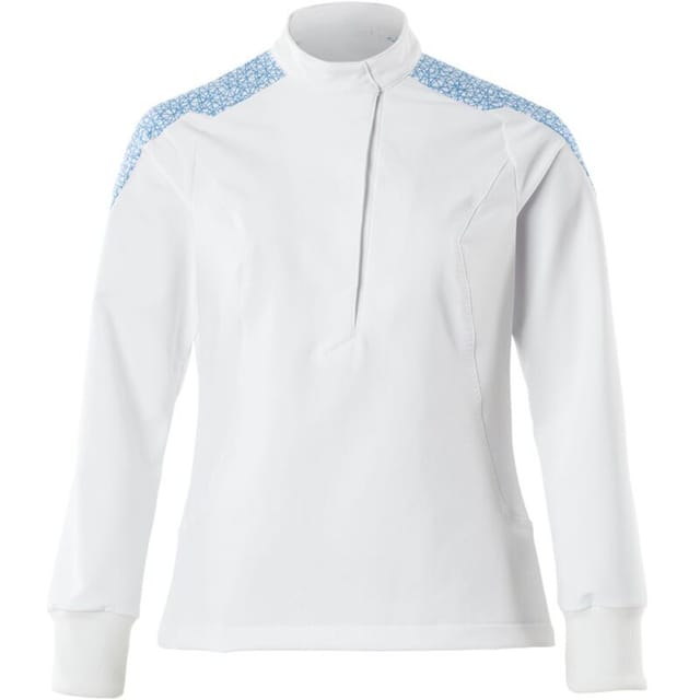 Schlupfkasack, Damen, ultimate stretch Gr. 5XL, weiss/azurblau - Mascot