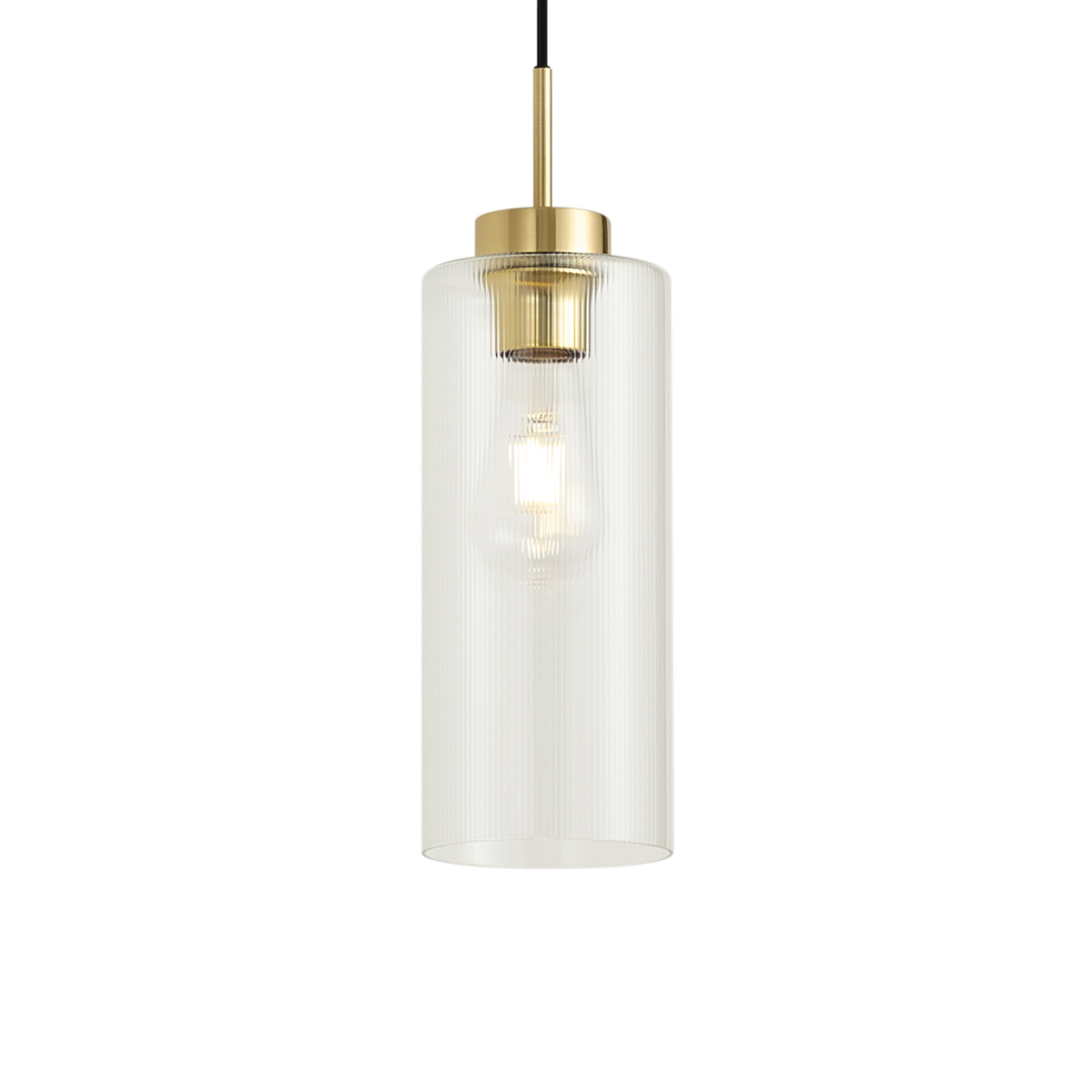 Qazqa Art Deco Pendelleuchte Gold Mit Klarglas Für