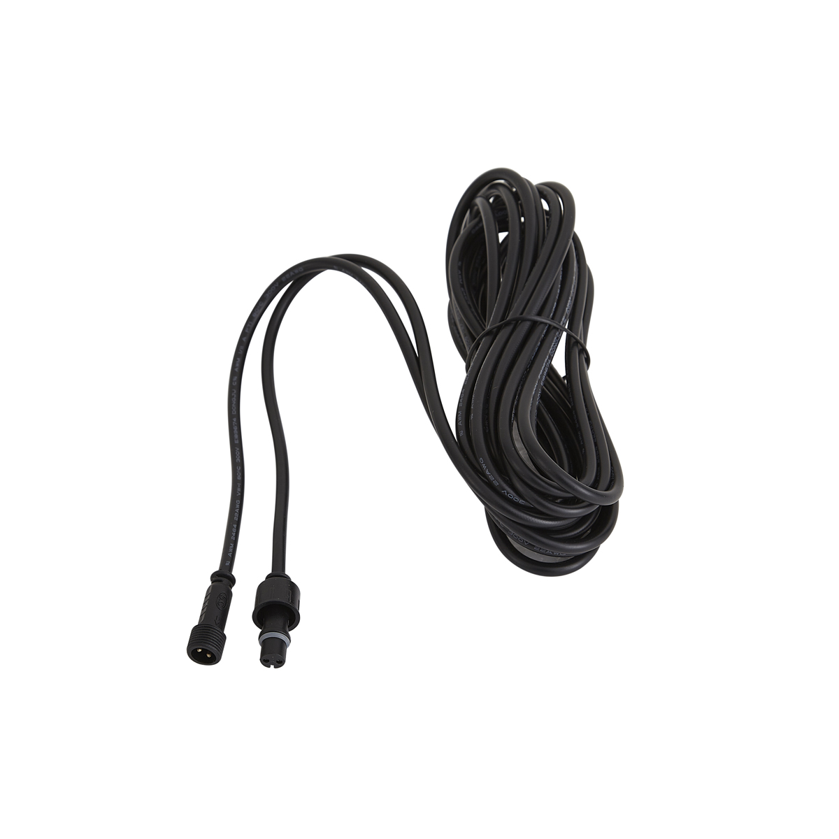Qazqa Verlängerungskabel 12v 5 Meter Schwarz Ip67 - Voltaire
